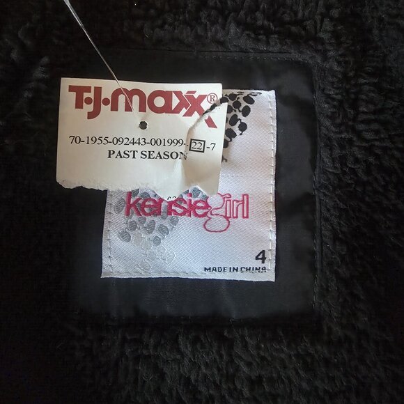 Childs Fur-Lined Hooded Kensie Girl Winter Jacket Size 4 - Picture 5 of 6